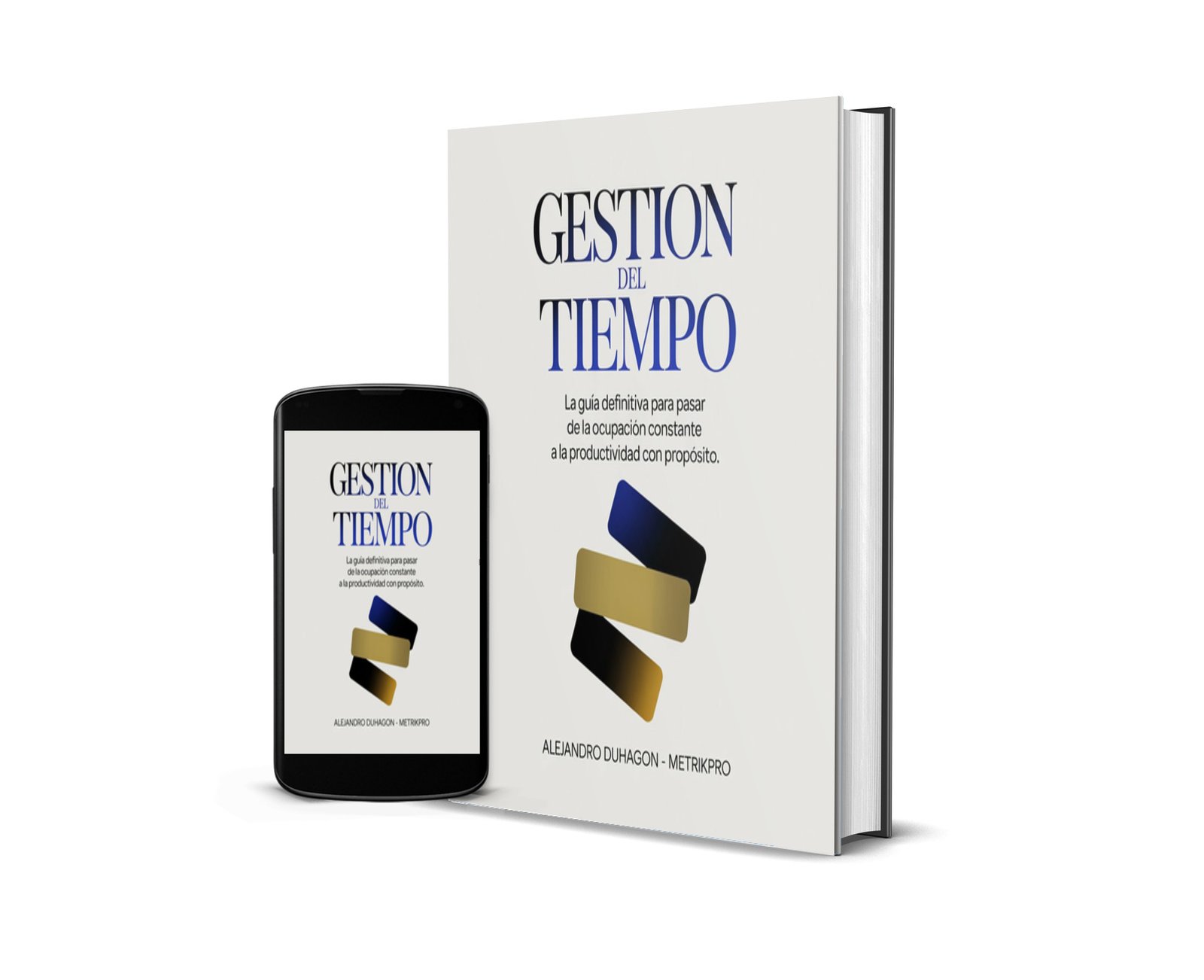 Mockup eBook Gestión del Tiempo - MétrikPro
